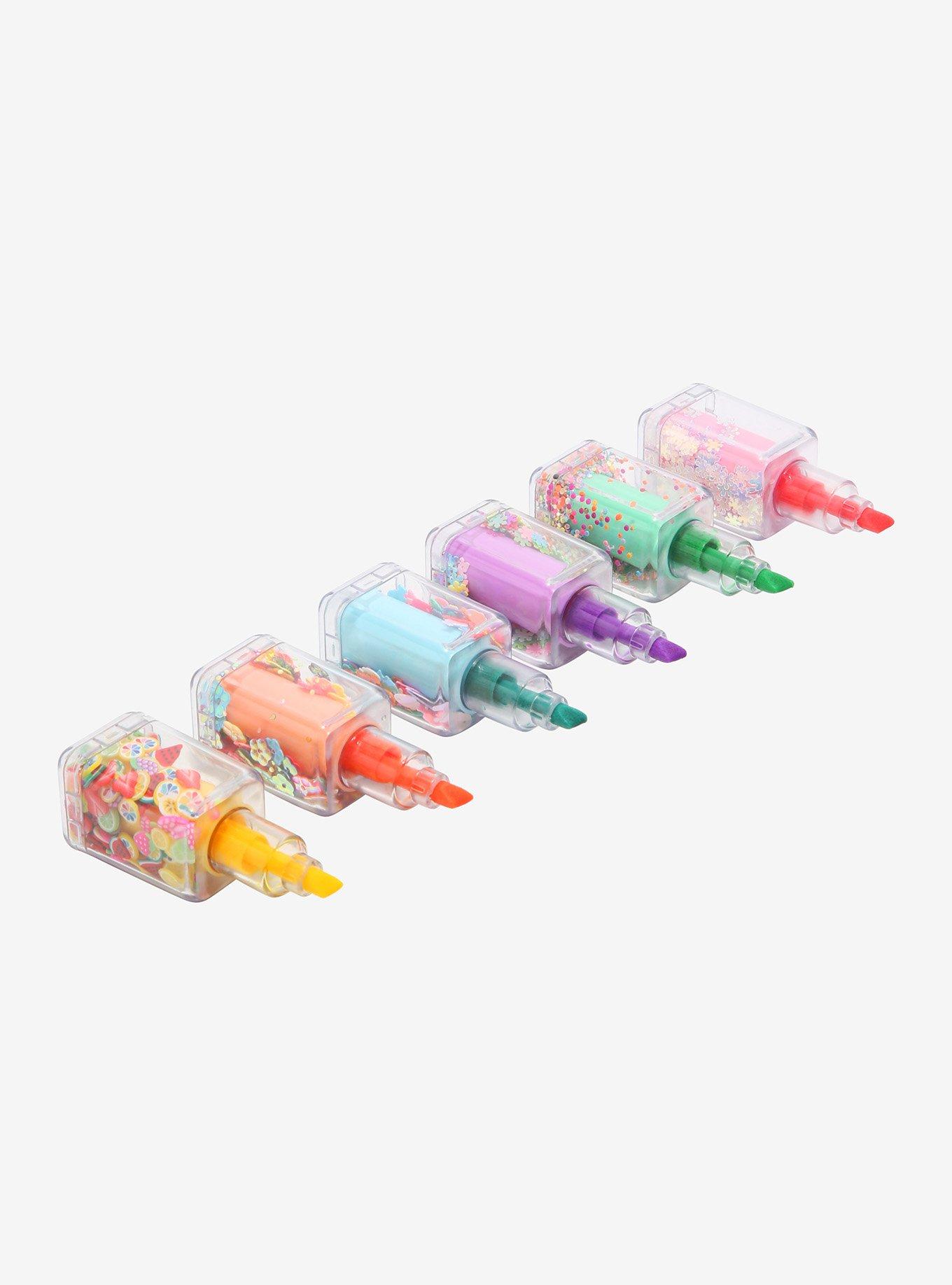 Sprinkle Glitter Highlighter Marker Set, , alternate