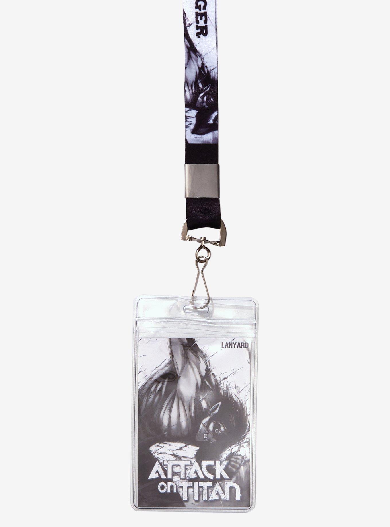 Attack On Titan Eren Attack Titan Manga Lanyard, , alternate