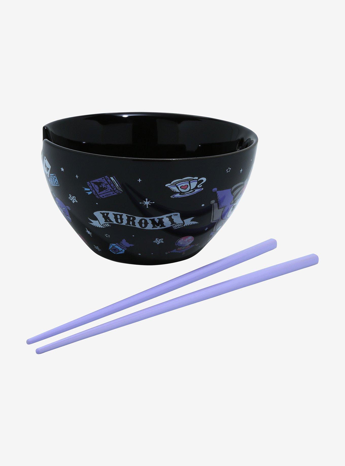 Kuromi Crystal Ball Ramen Bowl With Chopsticks, , alternate
