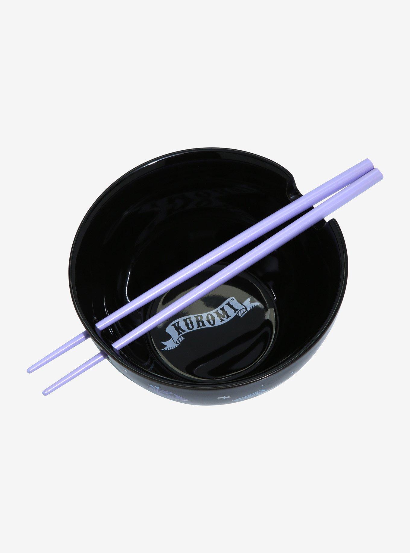 Kuromi Crystal Ball Ramen Bowl With Chopsticks, , alternate