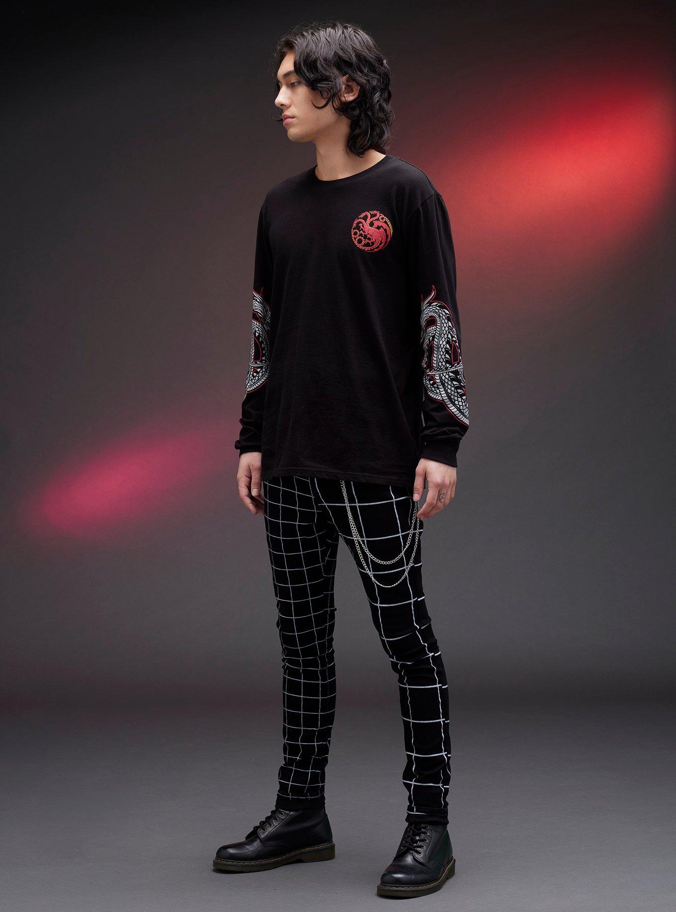 House Of The Dragon Targaryen Sigil Long-Sleeve T-Shirt, BLACK, alternate