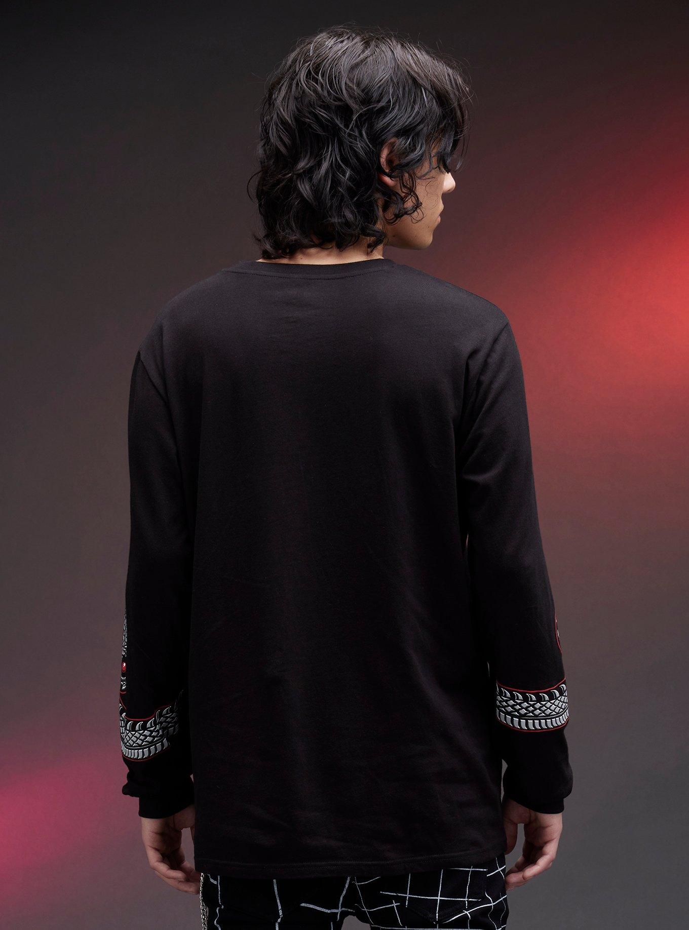 House Of The Dragon Targaryen Sigil Long-Sleeve T-Shirt, BLACK, alternate