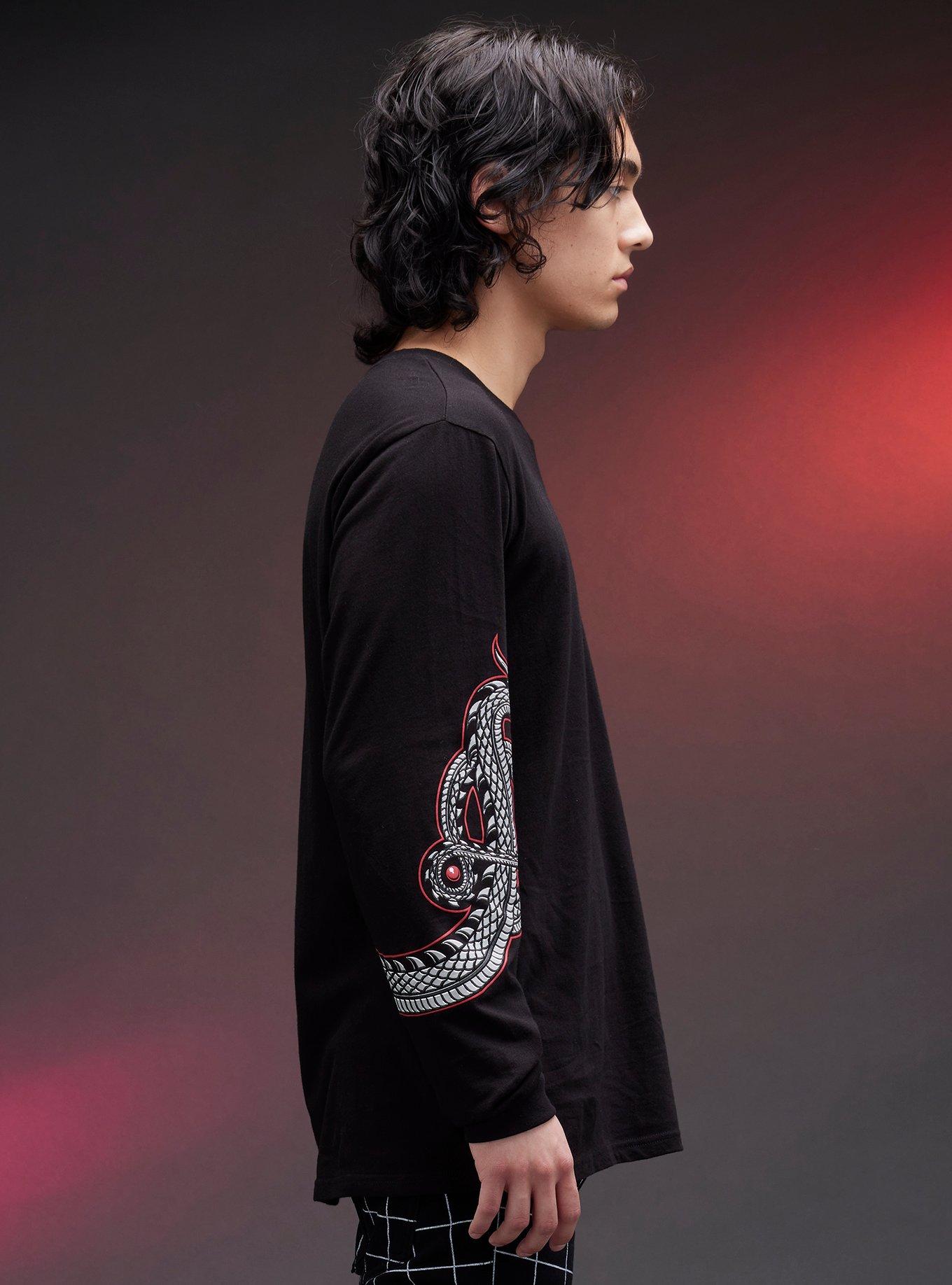 House Of The Dragon Targaryen Sigil Long-Sleeve T-Shirt, BLACK, alternate