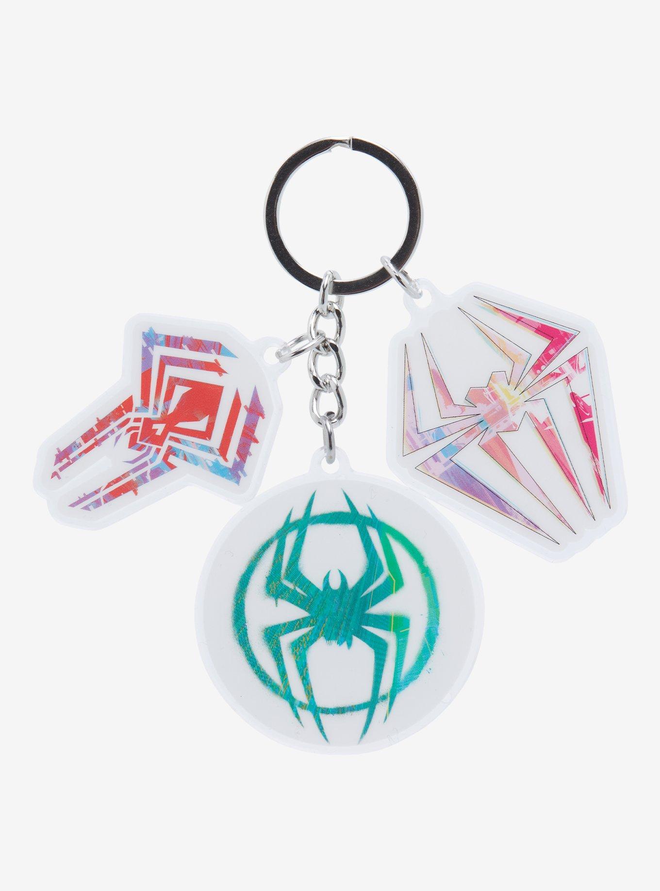Marvel Spider-Man: Across the Spider-Verse Logo Keychain - BoxLunch Exclusive, , alternate