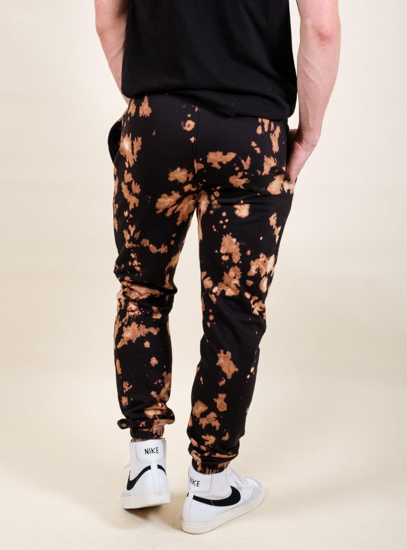 Bleached Tie Dye Dad Sweatpants, MULTI, alternate