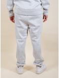 White Yarn Dye Stripe Cozy Sweatpants, BRIGHT WHITE, alternate