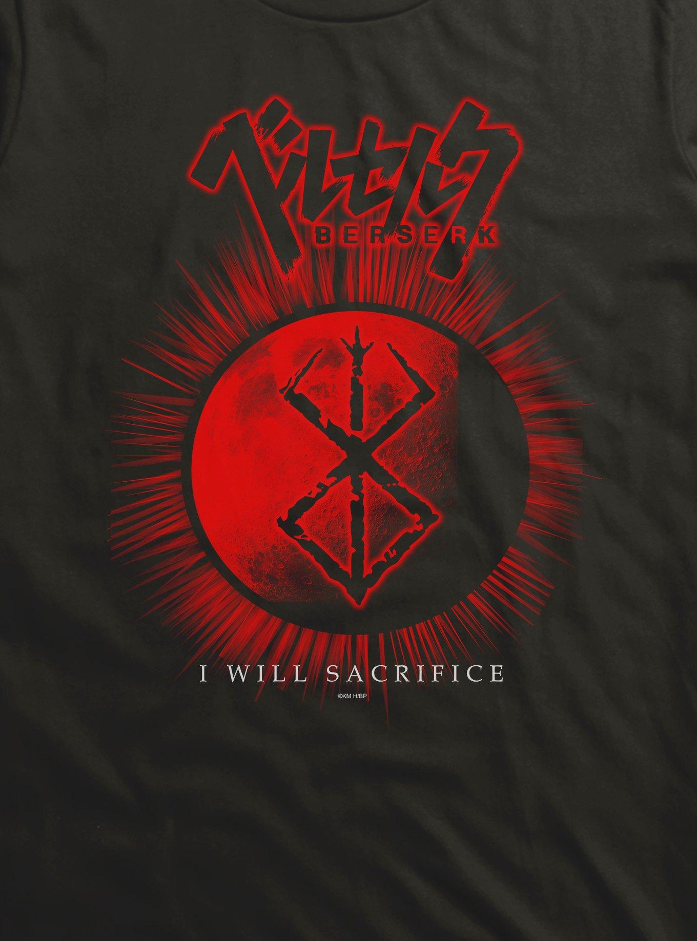 Berserk I Will Sacrifice Black T-Shirt, , hi-res