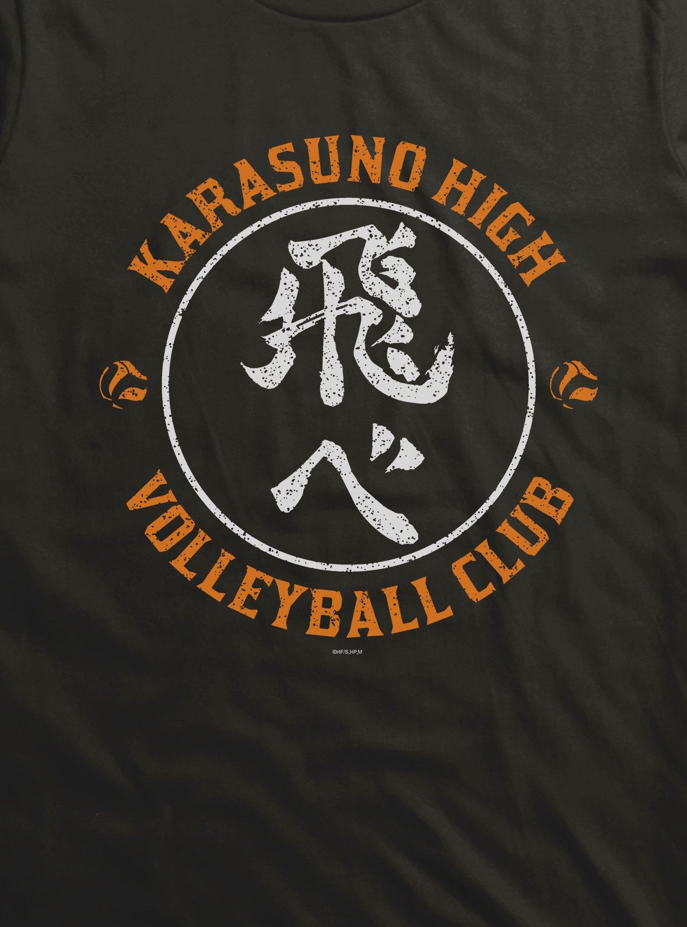 Haikyuu!! Karasuno High Print Black T-Shirt, , hi-res