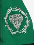 Harry Potter Slytherin Crest Panel Hoodie - BoxLunch Exclusive, GREEN, alternate