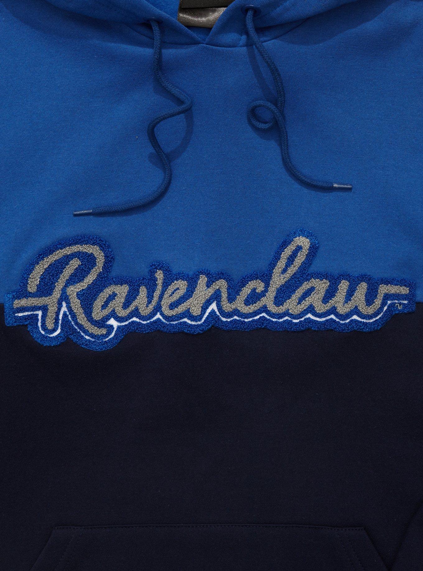 Harry Potter Ravenclaw Crest Panel Hoodie - BoxLunch Exclusive, BLUE, alternate