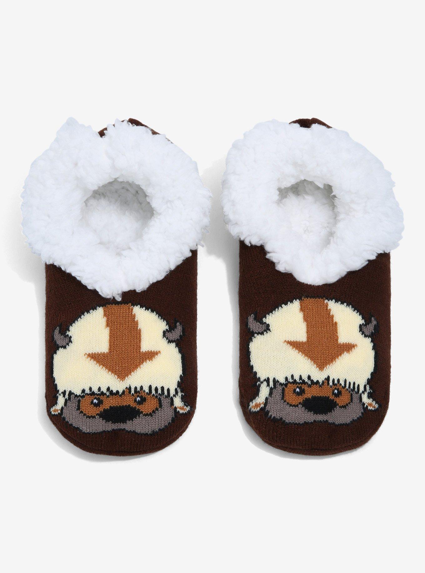 Avatar: The Last Airbender Appa Fleece Slipper Socks - BoxLunch Exclusive , , alternate