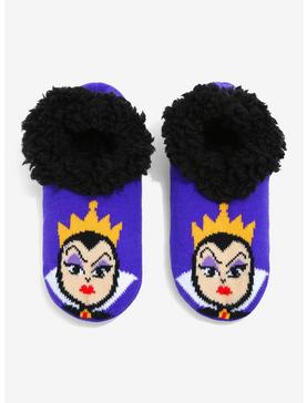 Disney Villains Evil Queen Portrait Slipper Socks - BoxLunch Exclusive, , hi-res