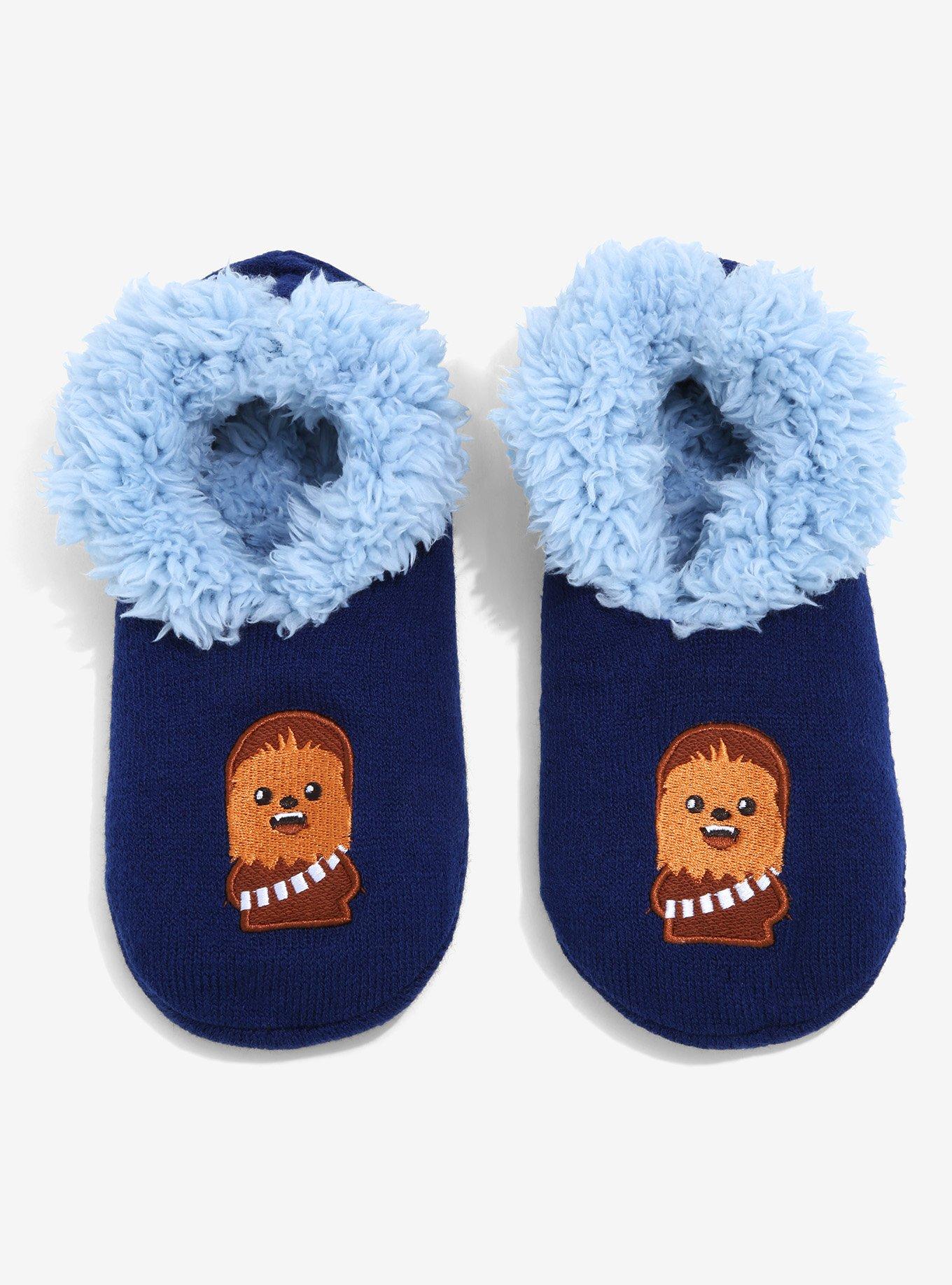 Star Wars Chibi Chewbacca Fleece Slipper Socks - BoxLunch Exclusive, , alternate