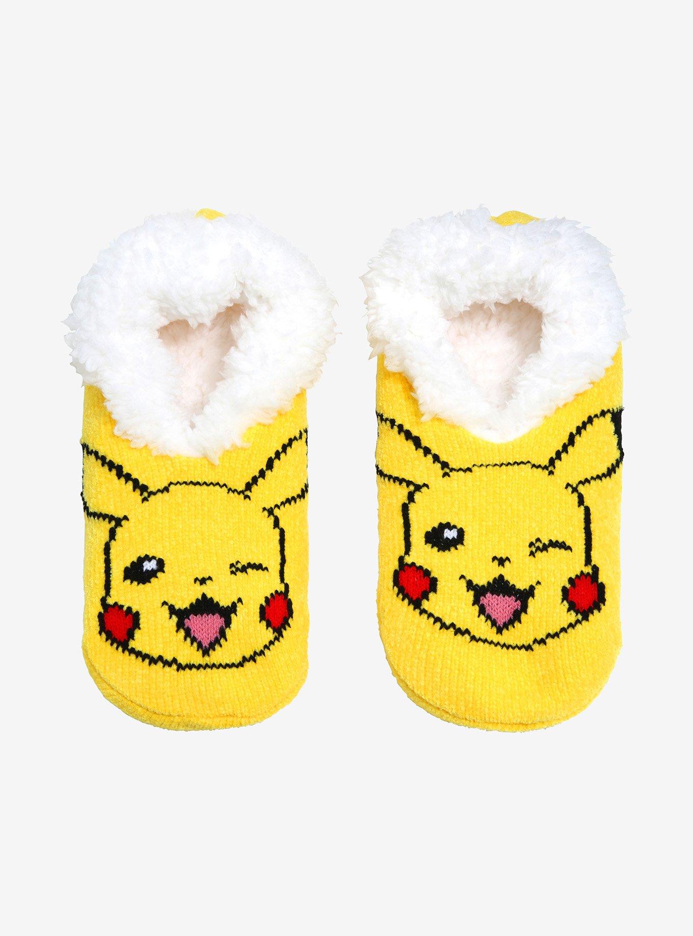 Pok&eacute;mon Pikachu Winking Slipper Socks - BoxLunch Exclusive, , alternate