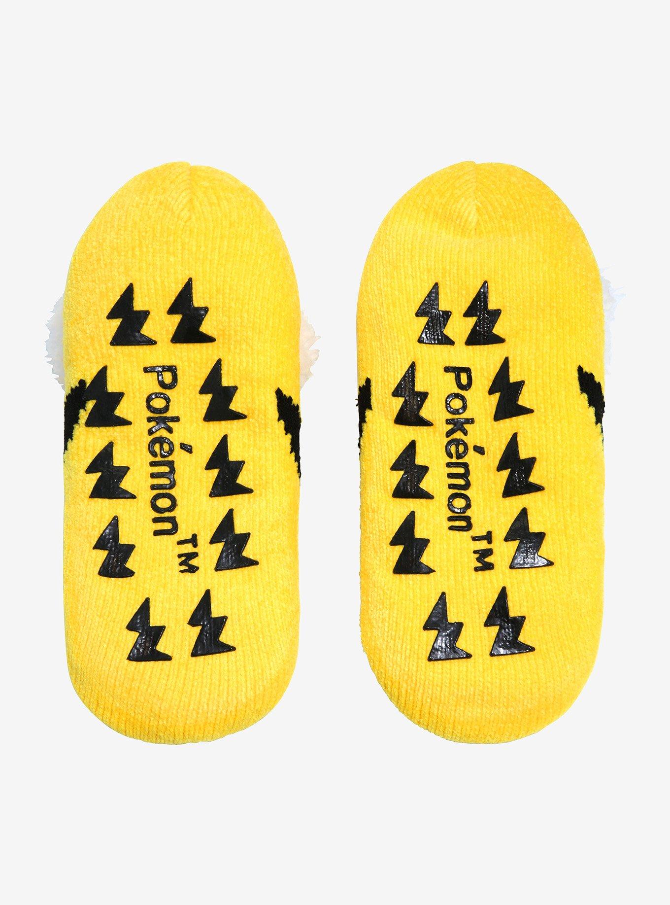 Pok&eacute;mon Pikachu Winking Slipper Socks - BoxLunch Exclusive, , alternate