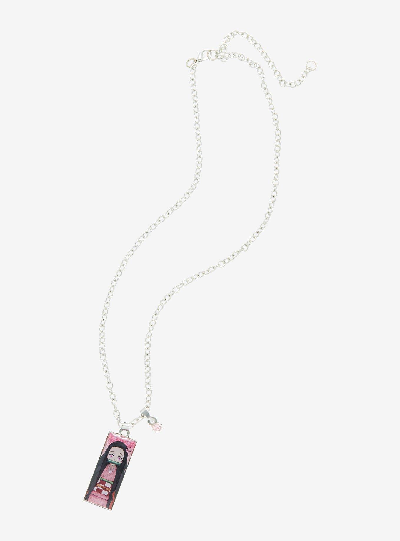 Demon Slayer: Kimetsu No Yaiba Nezuko Gem Tag Necklace, , alternate