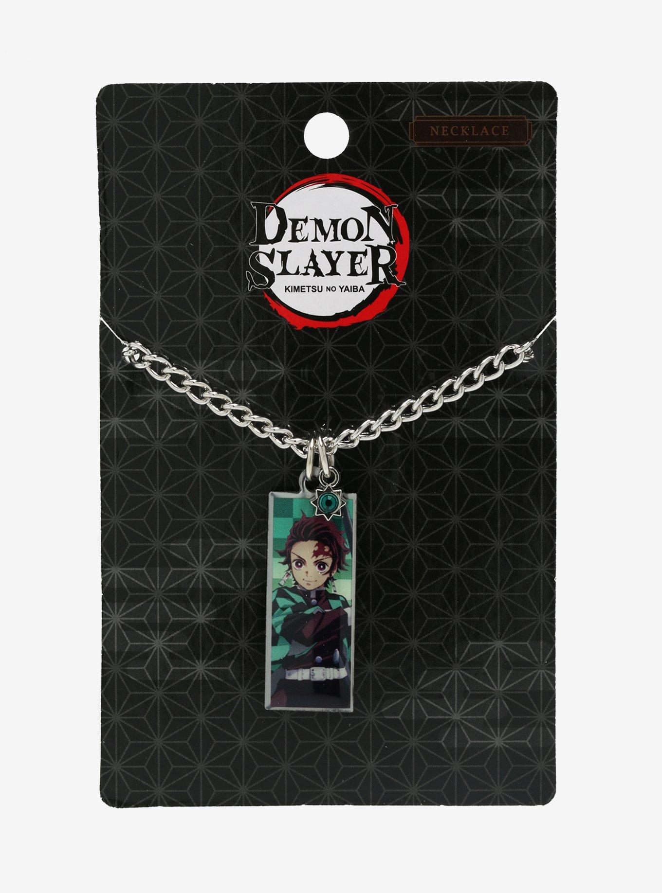Demon Slayer: Kimetsu No Yaiba Tanjiro Gem Tag Necklace, , alternate