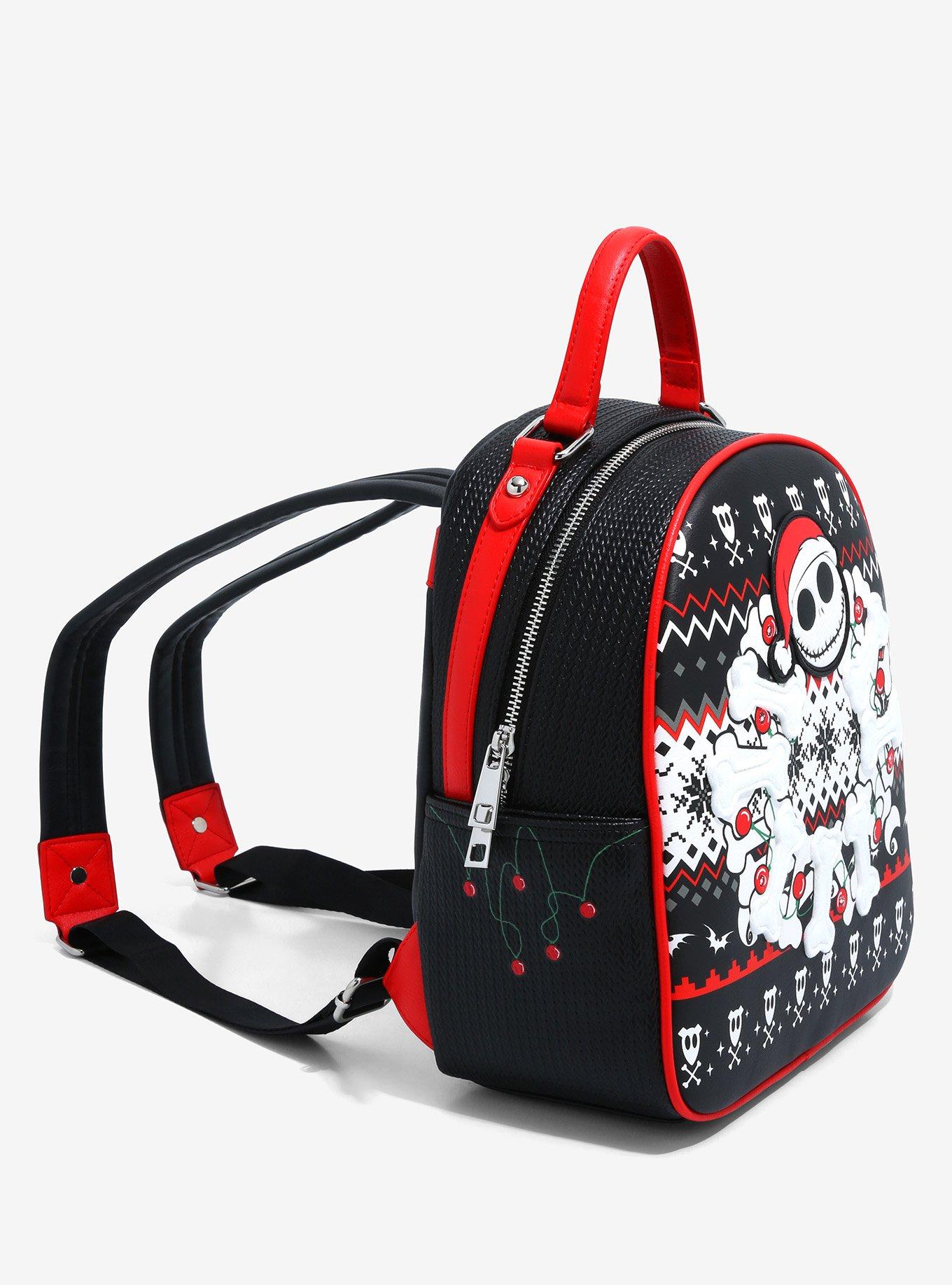 Our Universe Disney The Nightmare Before Christmas Jack Skellington Christmas Sweater Mini Backpack - BoxLunch Exclusive, , alternate
