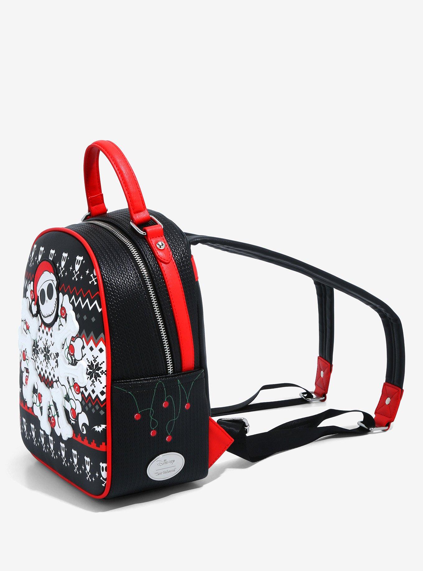 Our Universe Disney The Nightmare Before Christmas Jack Skellington Christmas Sweater Mini Backpack - BoxLunch Exclusive, , alternate