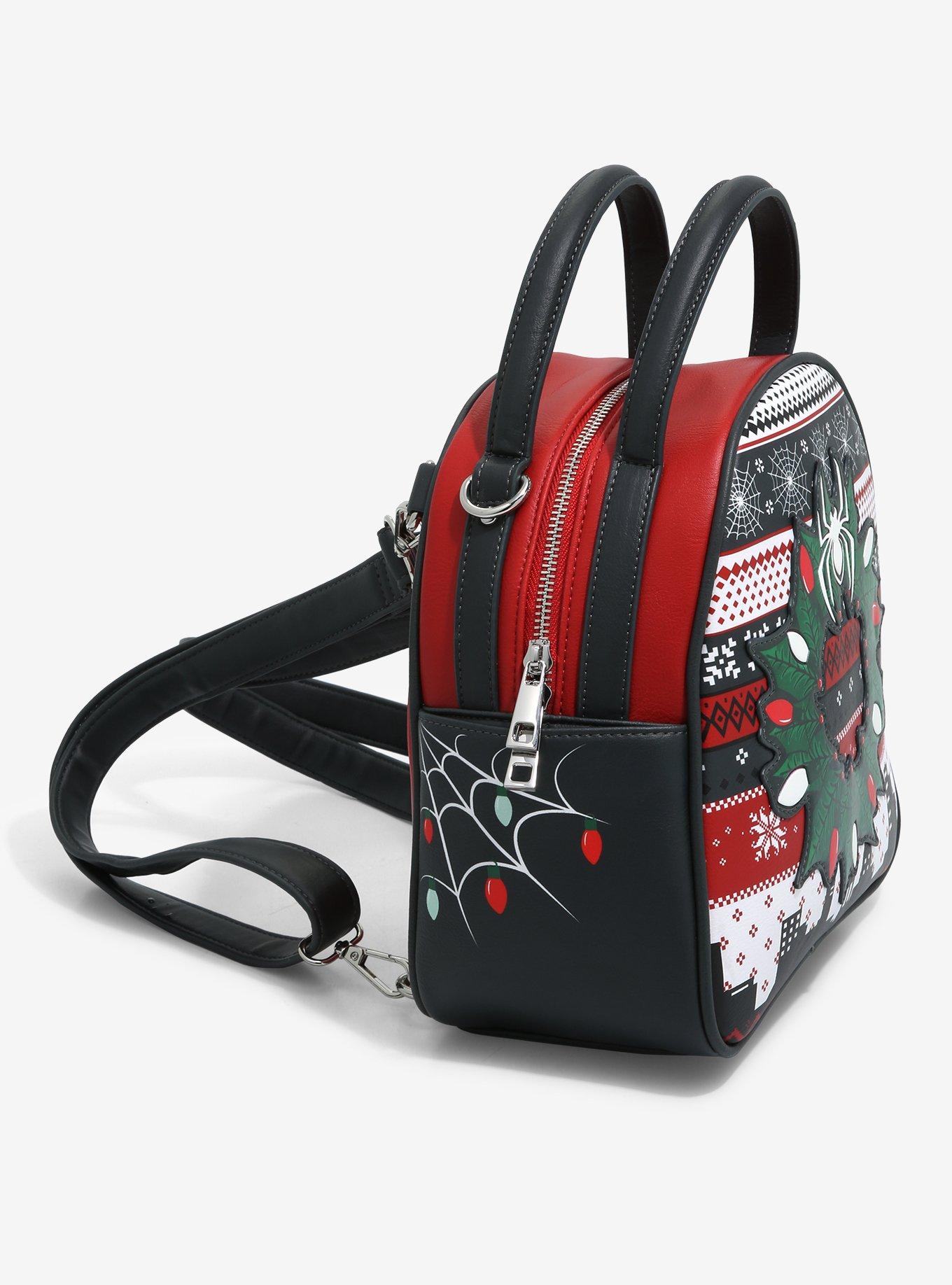 Marvel Spider-Man Christmas Sweater Mini Backpack - BoxLunch Exclusive, , alternate