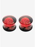 Glass Red Jellyfish Plug 2 Pack, RED, alternate