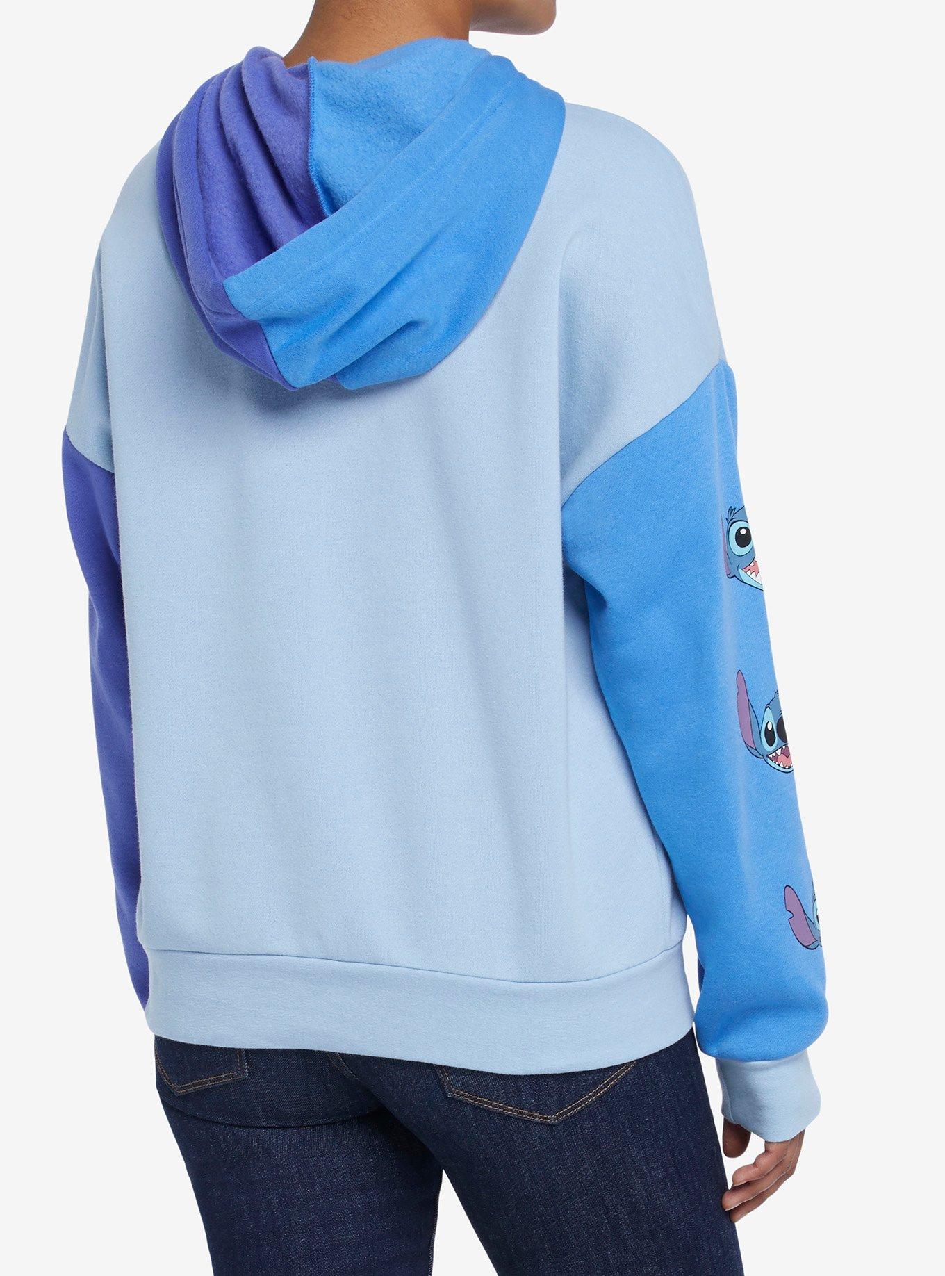 Disney Lilo & Stitch Color-Block Girls Hoodie, MULTI, alternate