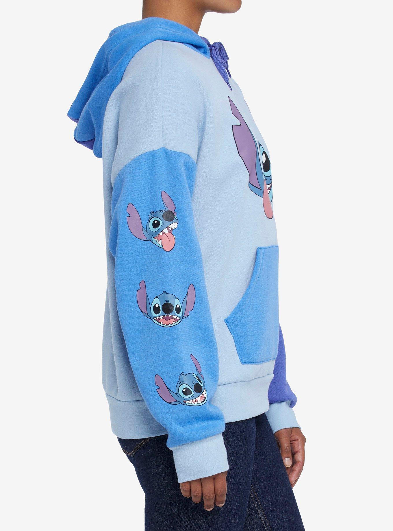 Disney Lilo & Stitch Color-Block Girls Hoodie, MULTI, alternate