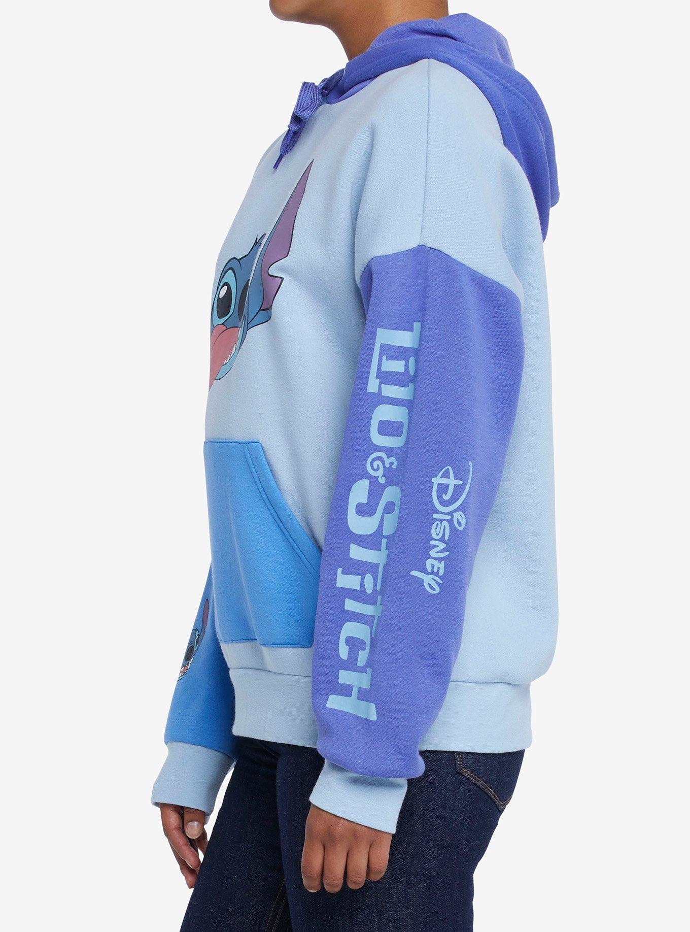Disney Lilo & Stitch Color-Block Girls Hoodie, MULTI, alternate