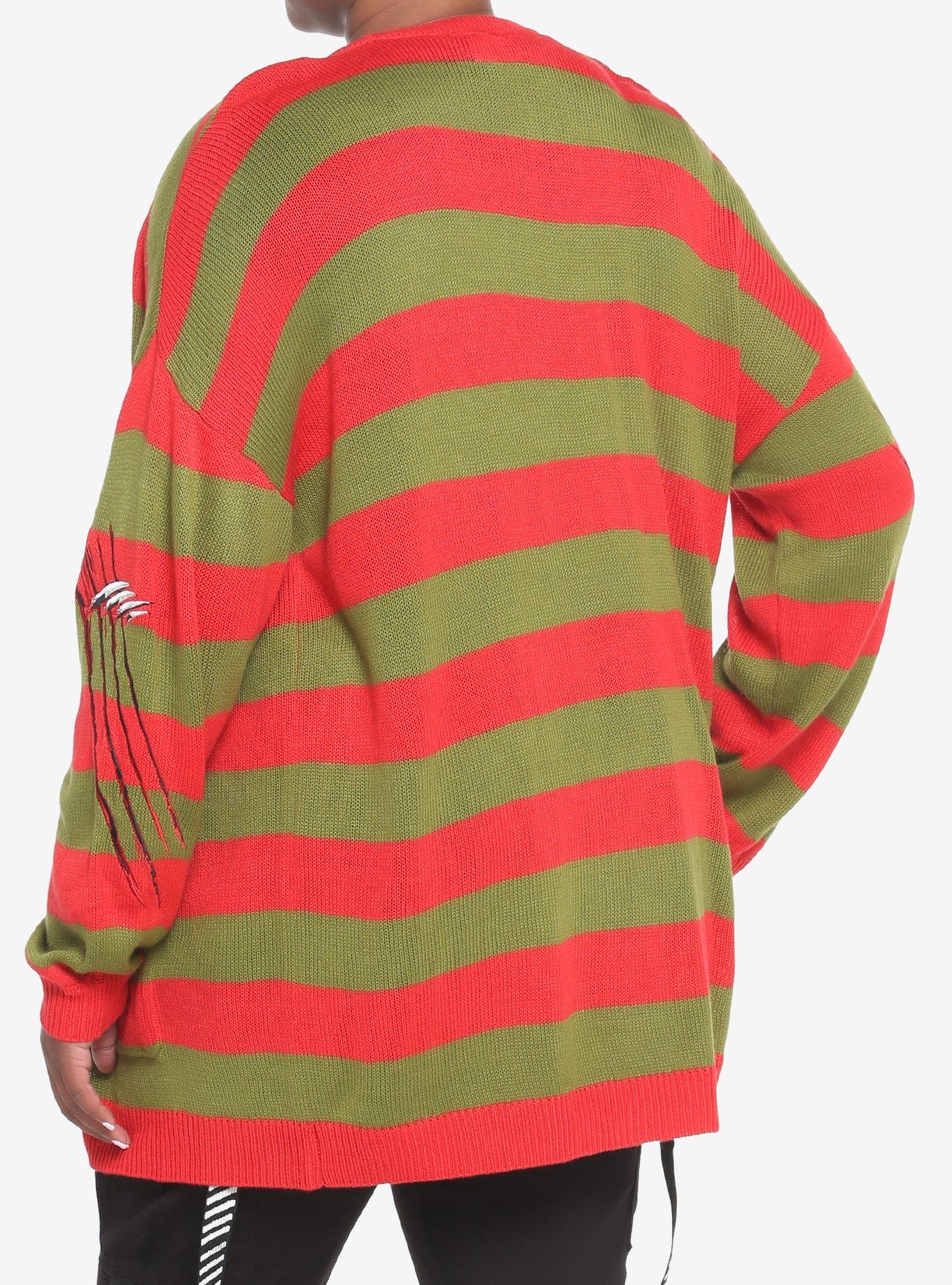 A Nightmare On Elm Street Freddy Girls Cardigan Plus Size, MULTI, alternate