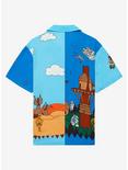 Our Universe Star Wars Classic Locations Tatooine and Endor Scene Woven Button-Up - BoxLunch Exclusive, MULTI, alternate
