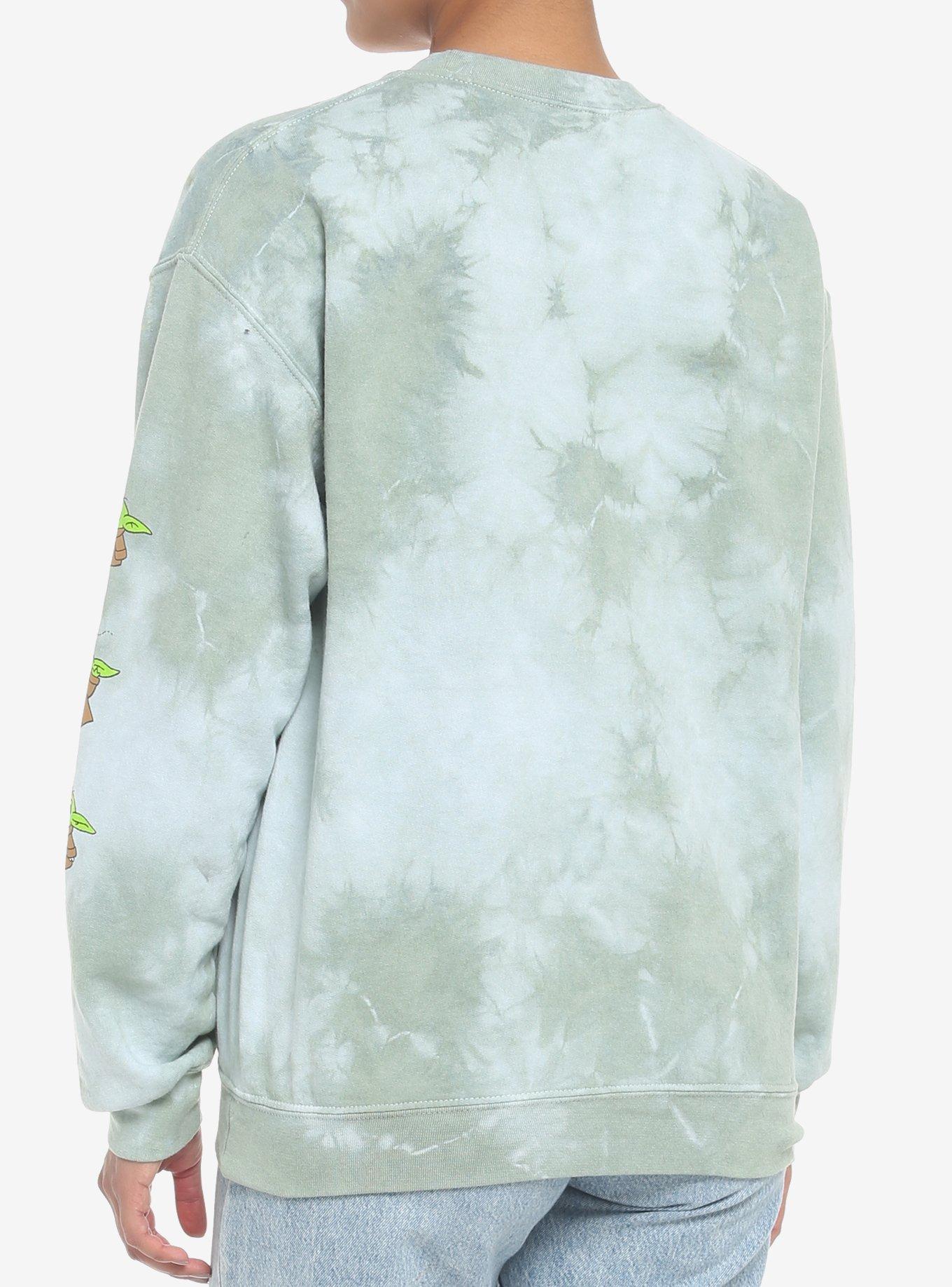 Star Wars The Mandalorian Grogu Strawberry Tie-Dye Girls Sweatshirt, MULTI, alternate
