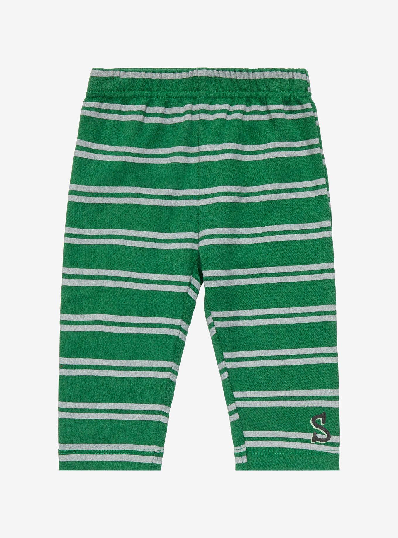 Harry Potter Slytherin Crest Infant One-Piece and Leggings Set - BoxLunch Exclusive , DARK GREEN, alternate