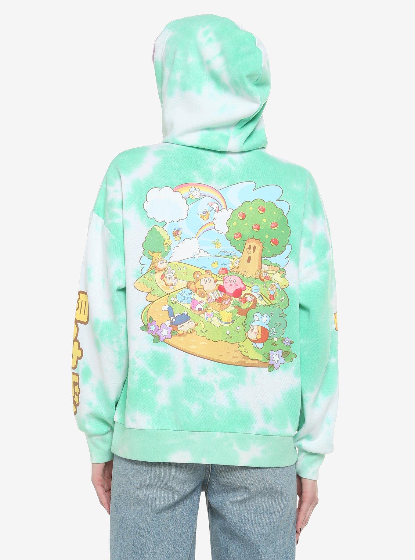 Kirby Picnic Tie-Dye Girls Hoodie, MULTI, alternate