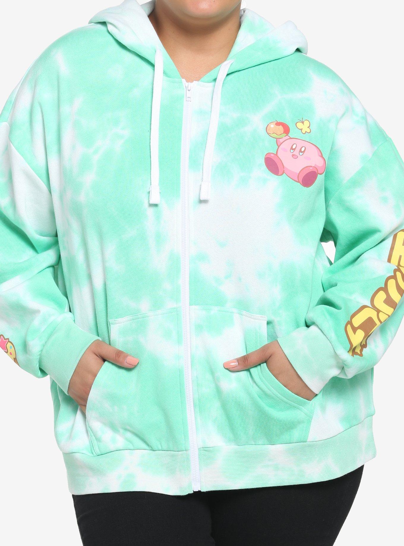 Kirby Picnic Tie-Dye Girls Hoodie Plus Size, MULTI, alternate