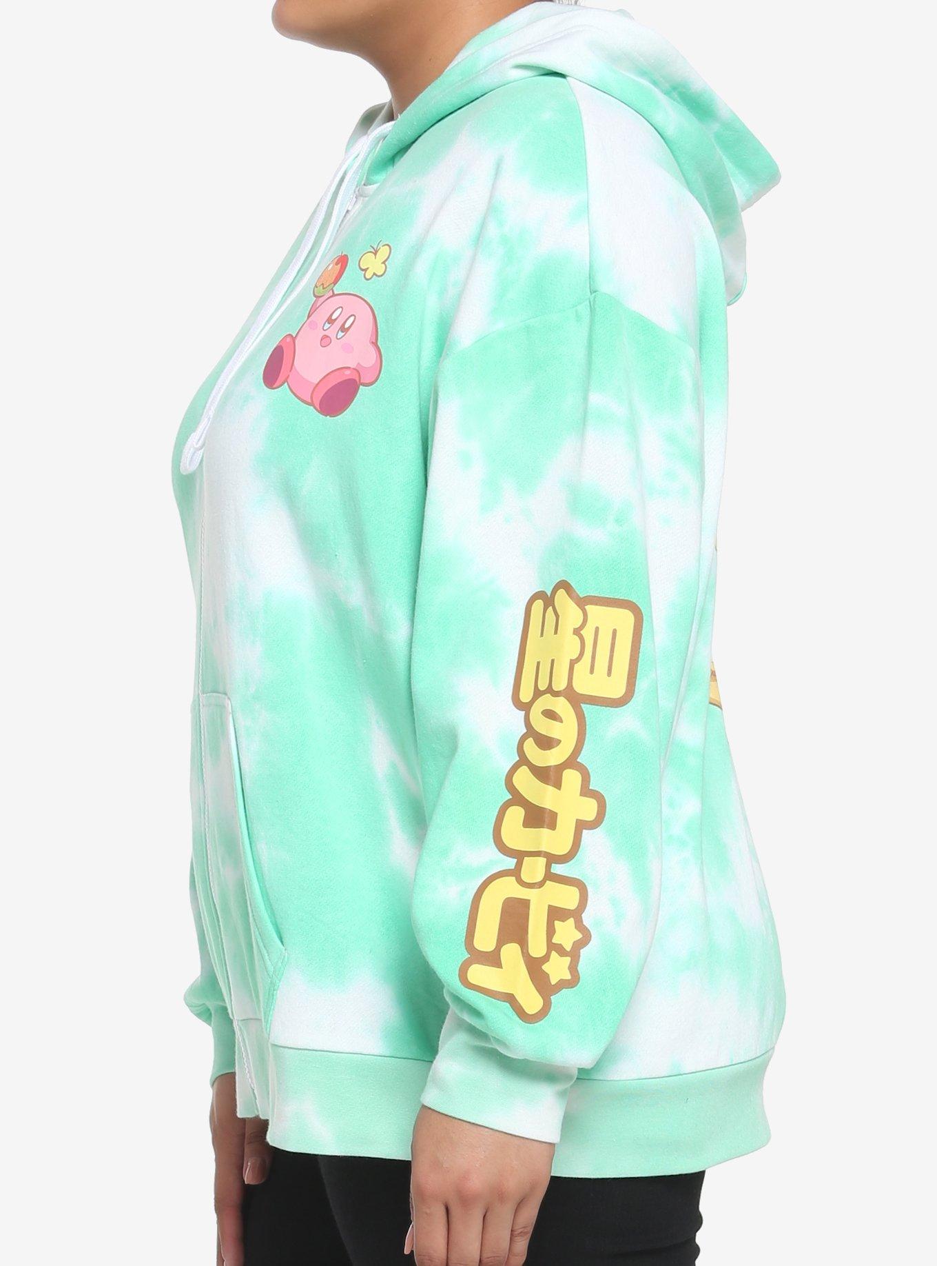 Kirby Picnic Tie-Dye Girls Hoodie Plus Size, MULTI, alternate