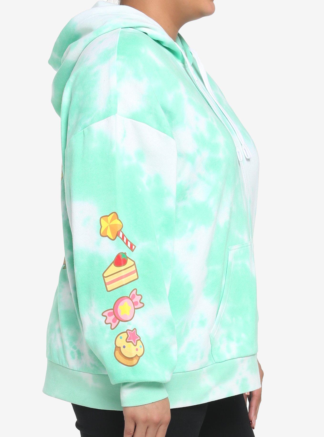 Kirby Picnic Tie-Dye Girls Hoodie Plus Size, MULTI, alternate