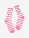 Cinnamoroll Pink Stripe Crew Socks, , alternate