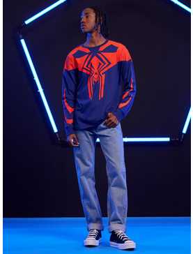 Our Universe Marvel Spider-Man: Across The Spider-Verse Spider-Man 2099 Long-Sleeve T-Shirt, , hi-res