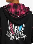 Monster High Logo Plaid Girls Hoodie, MULTI, alternate