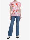 Strawberry Shortcake Pink Wash Boyfriend Fit Girls T-Shirt, MULTI, alternate