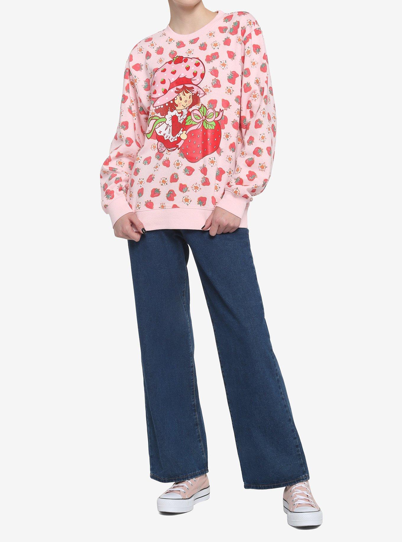 Strawberry Shortcake Flowers & Strawberries Girls Sweatshirt, MULTI, alternate