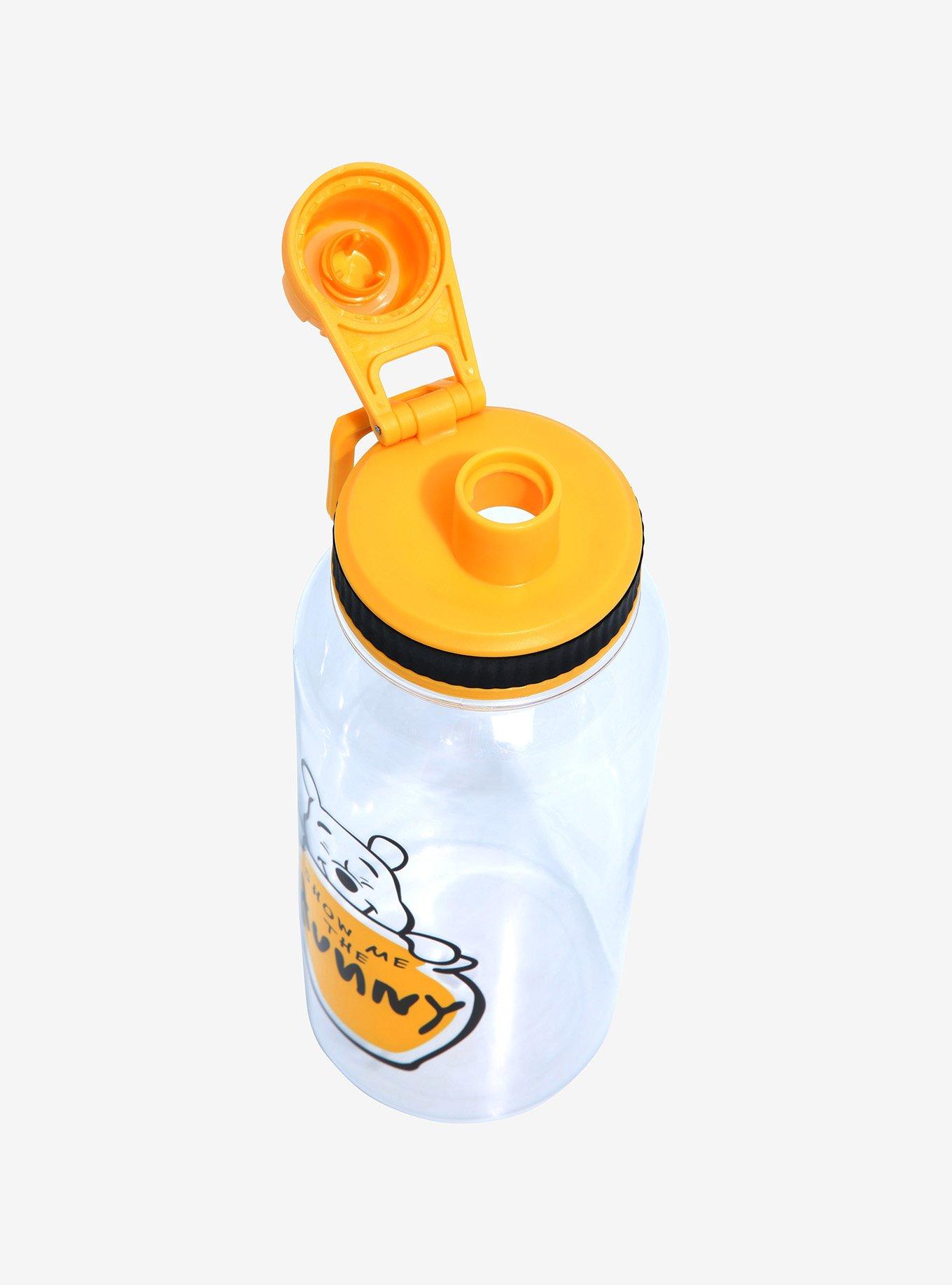 Disney Winnie the Pooh Hunny Pot Sticker Water Bottle with Stickers, , alternate