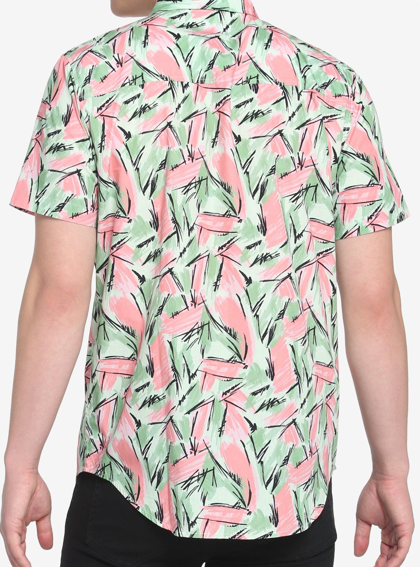 Stranger Things Hopper Woven Button-Up, MULTI, alternate