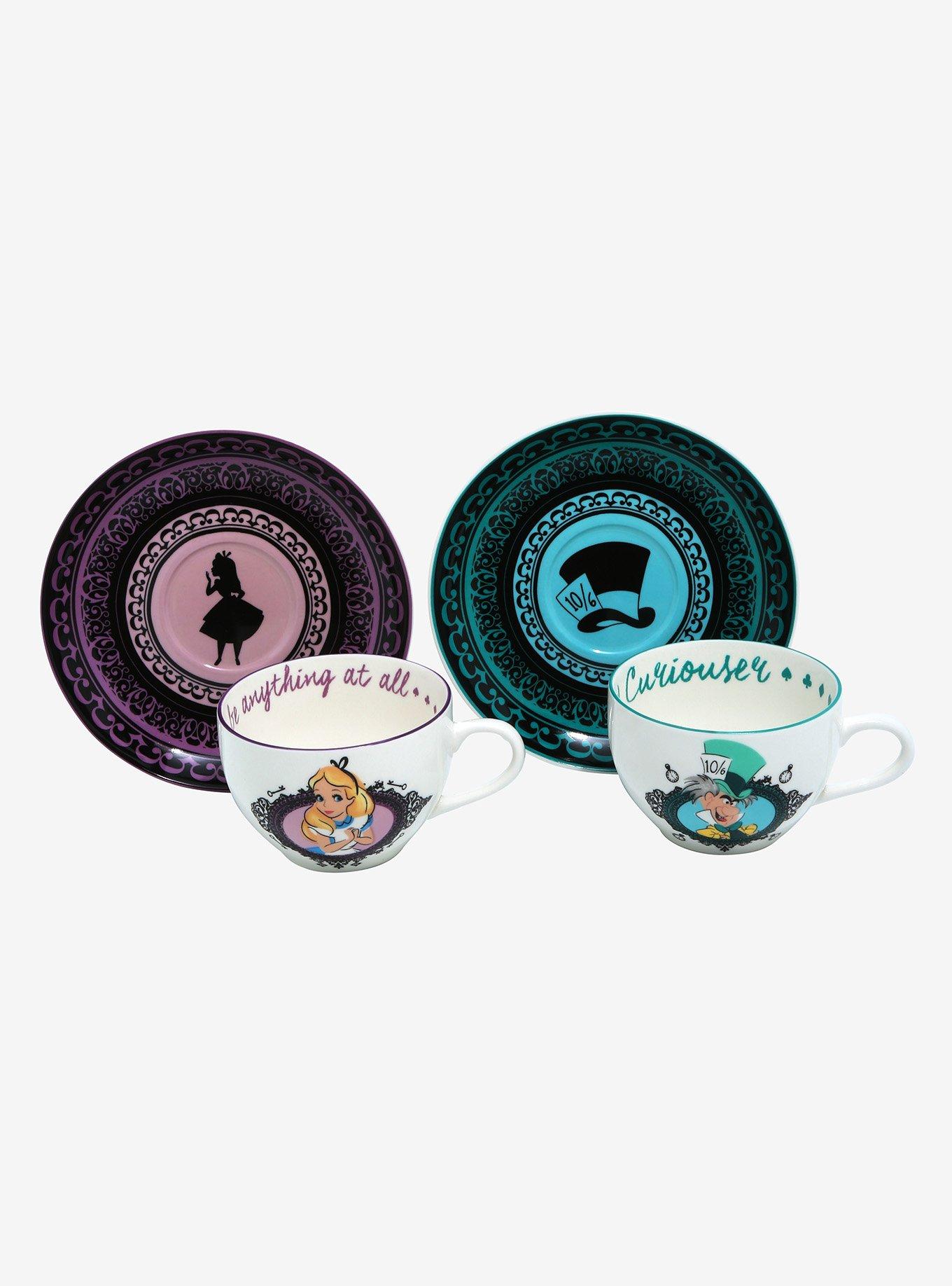 Disney Alice in Wonderland Alice & The Mad Hatter Teacup Set , , alternate