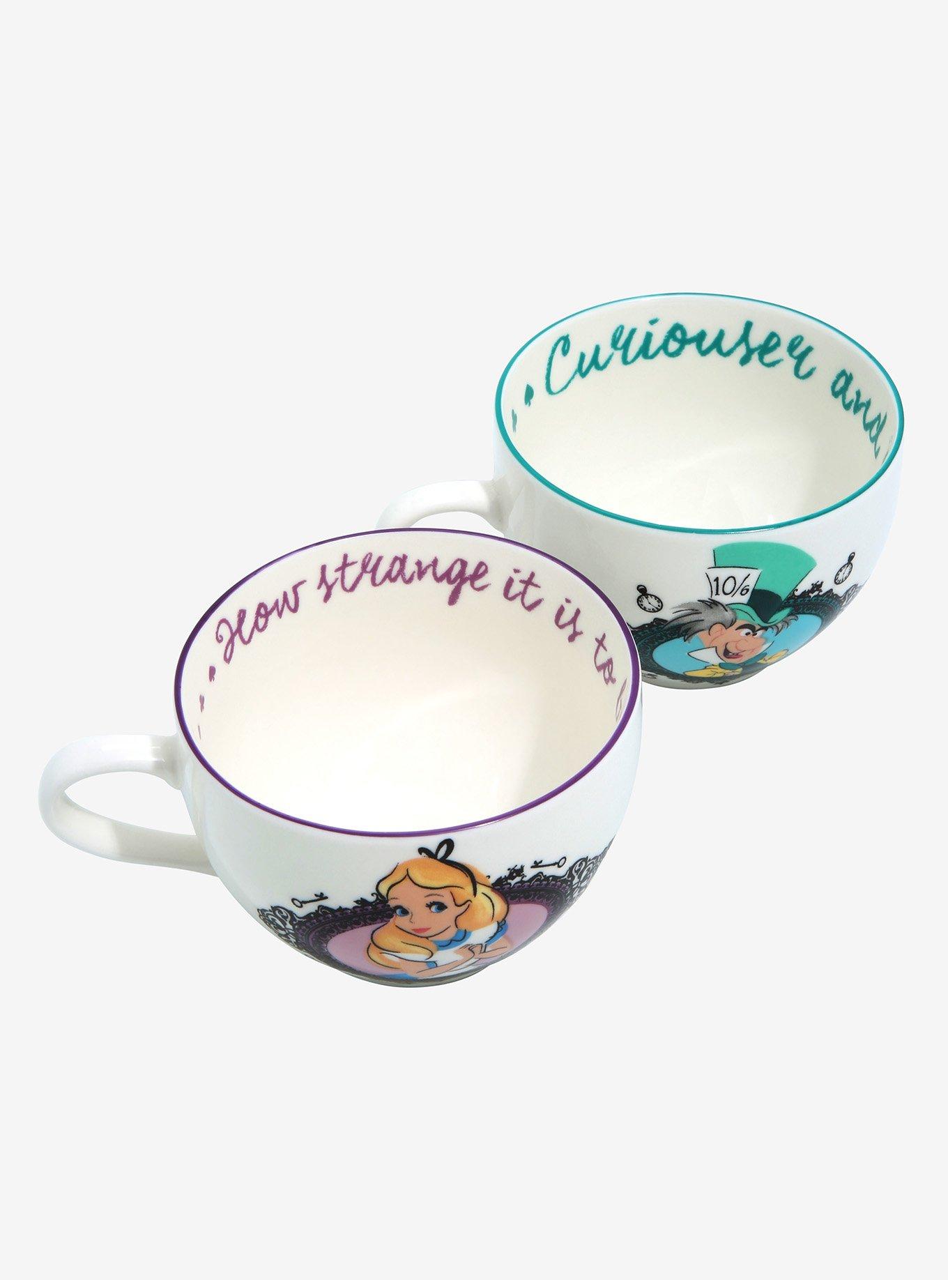 Disney Alice in Wonderland Alice & The Mad Hatter Teacup Set , , alternate
