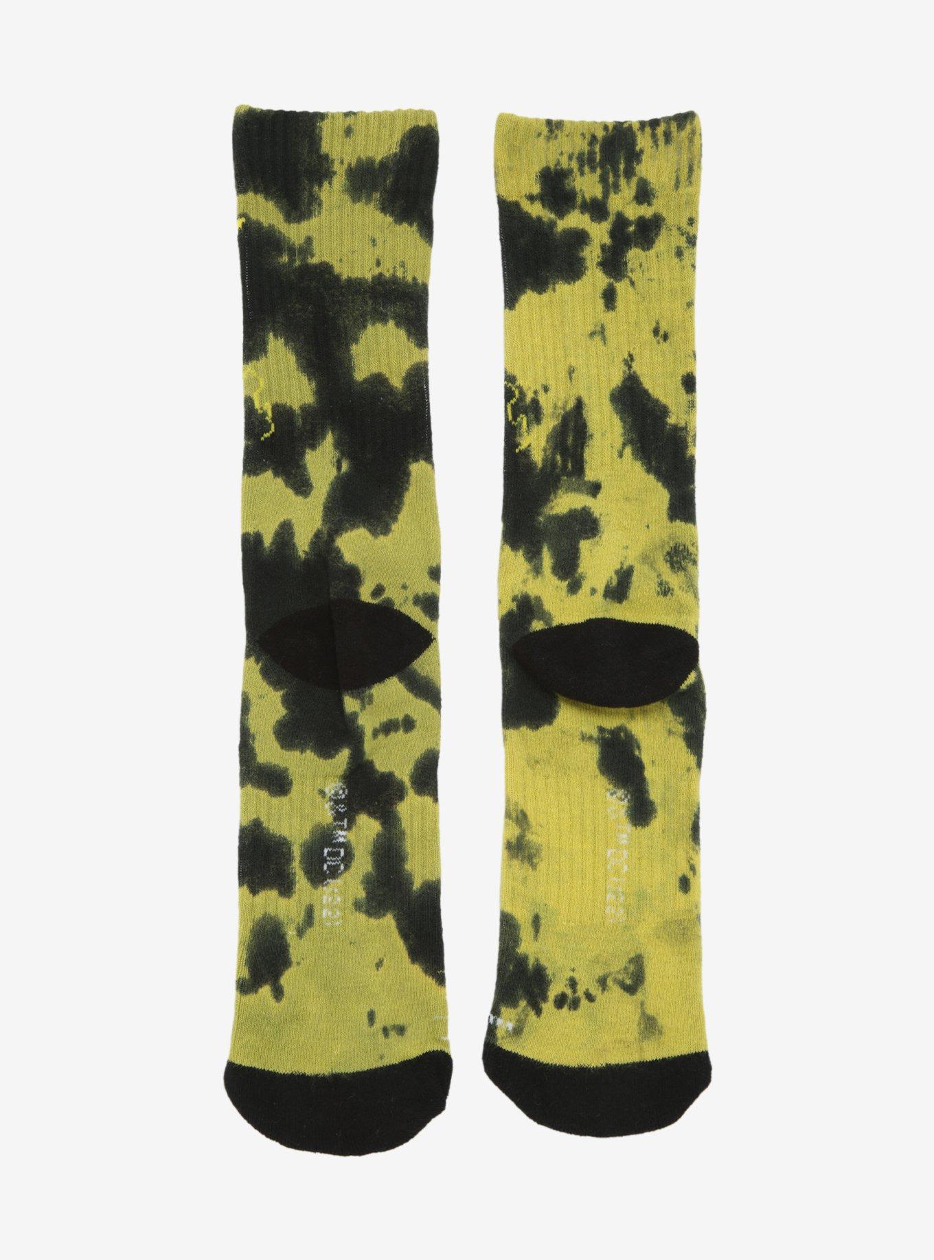 DC Comics Black Adam Tie-Dye Crew Socks, , alternate