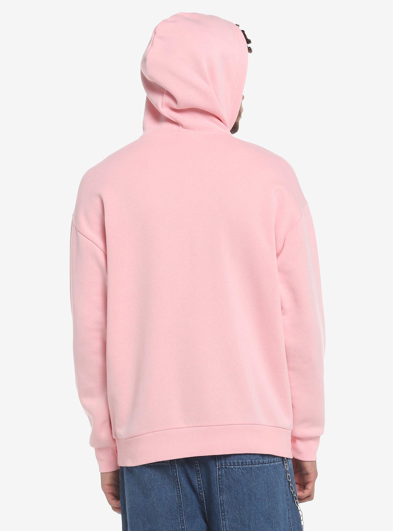 Pink Strappy Hoodie, PINK, alternate