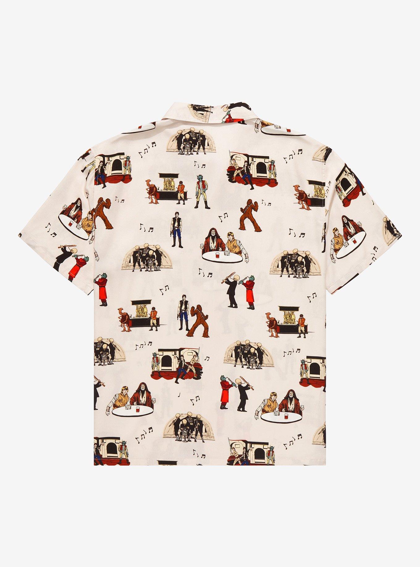 Star Wars Mos Eisley Cantina Allover Print Woven Button-Up, MULTI, alternate