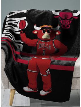 NBA Chicago Bulls Benny The Bull Throw Blanket, , hi-res