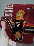 NBA Miami Heat Burnie Plush Throw Blanket, , alternate